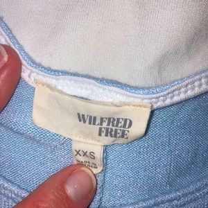 Float blue cotton Wilfred Free x Aritzia dress baby blue size XXS